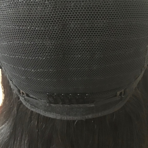 ✨❤️Mines Diamond Straight Human wig natural color Bangs Glueless Machin… - Picture 6 of 6